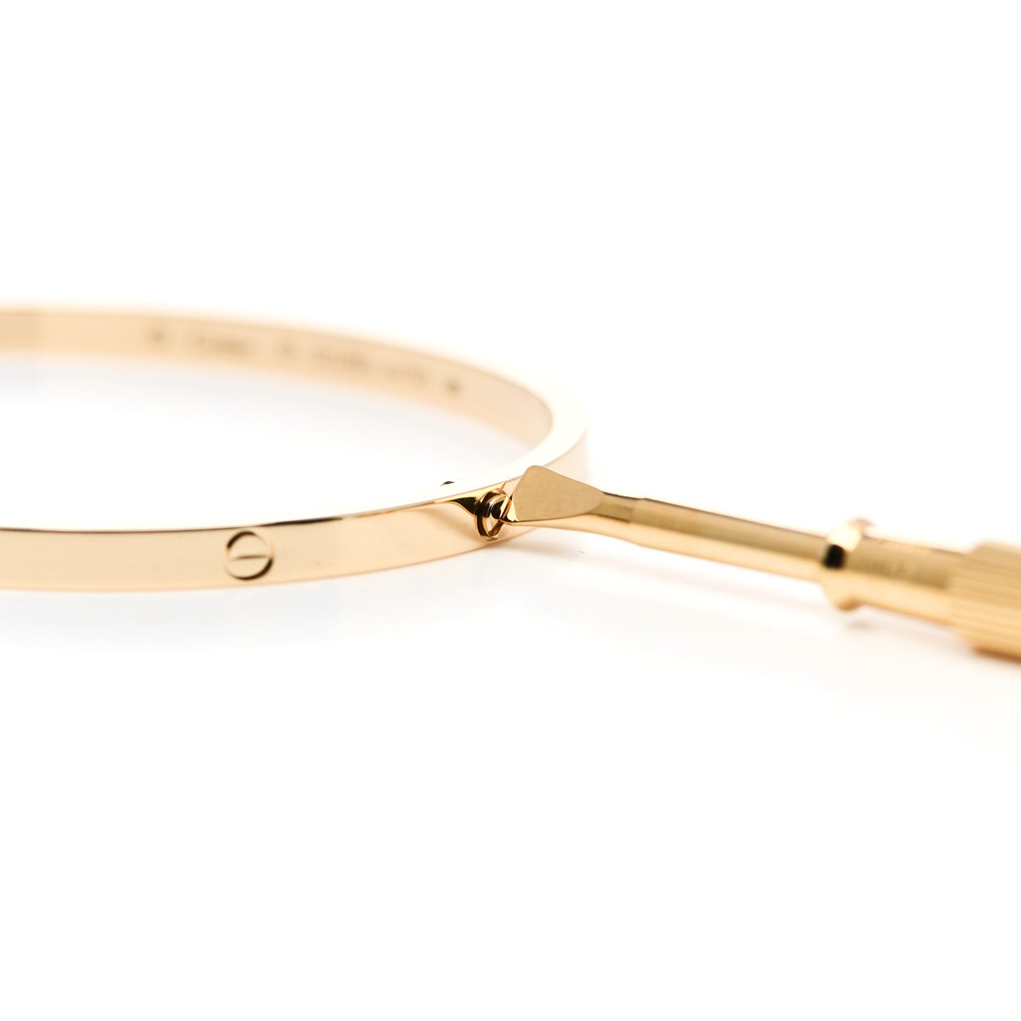 18K Yellow Gold Small LOVE Bracelet 19
