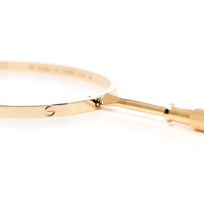 Cartier 18K Yellow Gold Small LOVE Bracelet 19 4 of 5