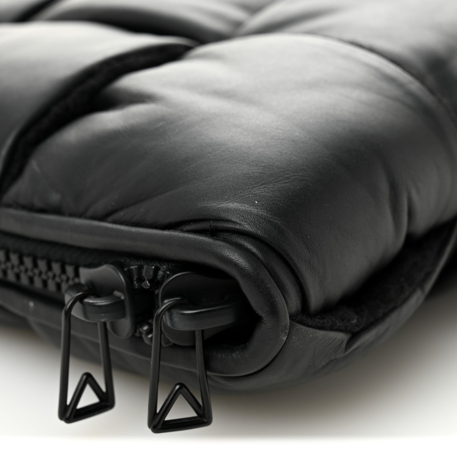 Bottega Veneta Calfskin Maxi Intrecciato Puffy Laptop Pouch Black 11 of 11