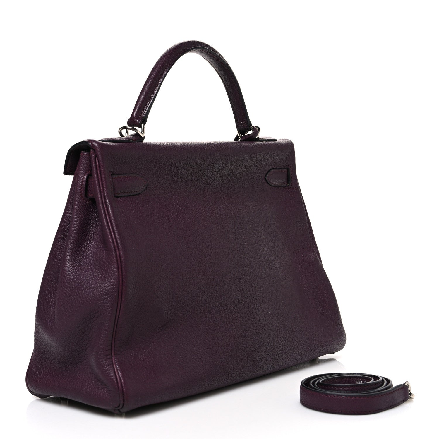 Hermes Chevre de Coromandel Kelly Retourne 32 Quetsche 3 of 11