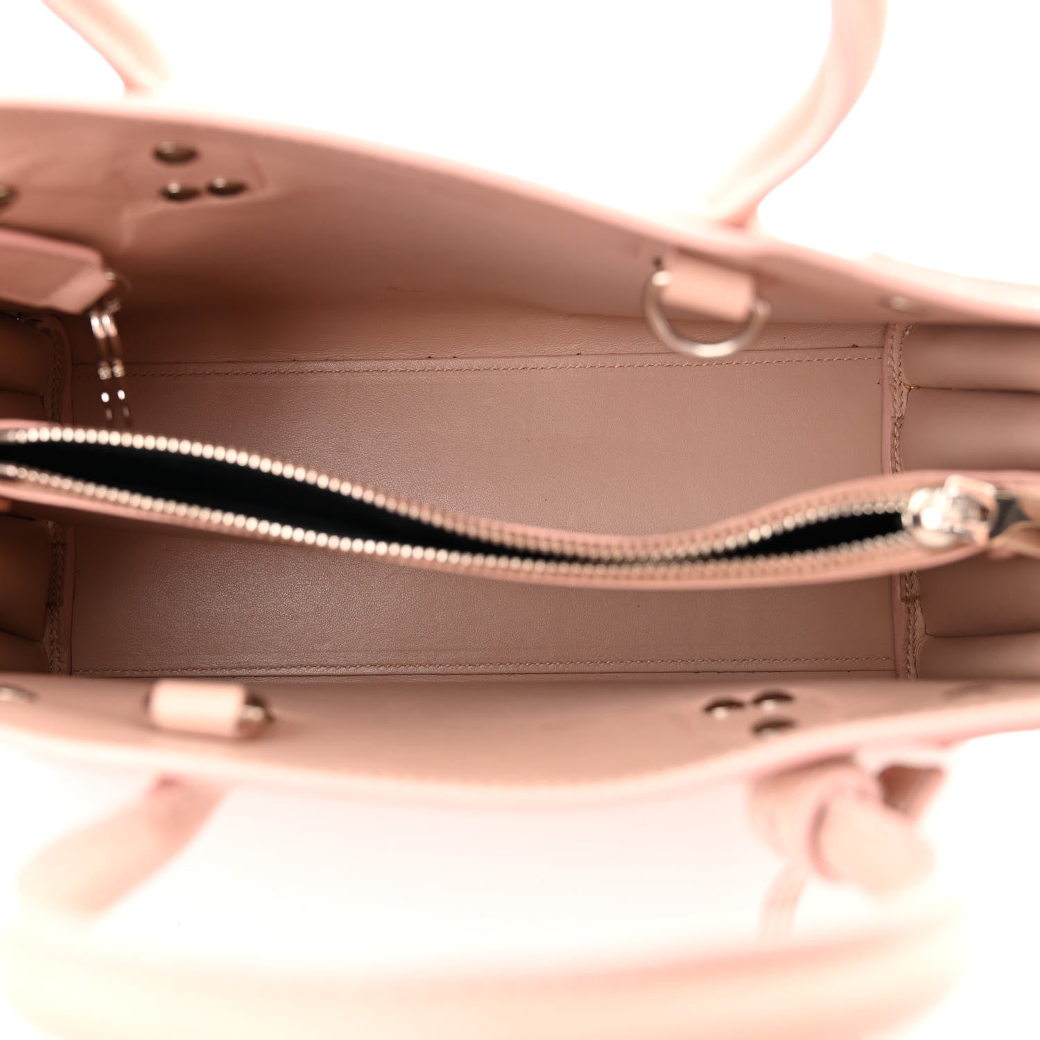 Saint Laurent Grained Calfskin Topstich Baby Sac De Jour Antique Rose 5 of 17
