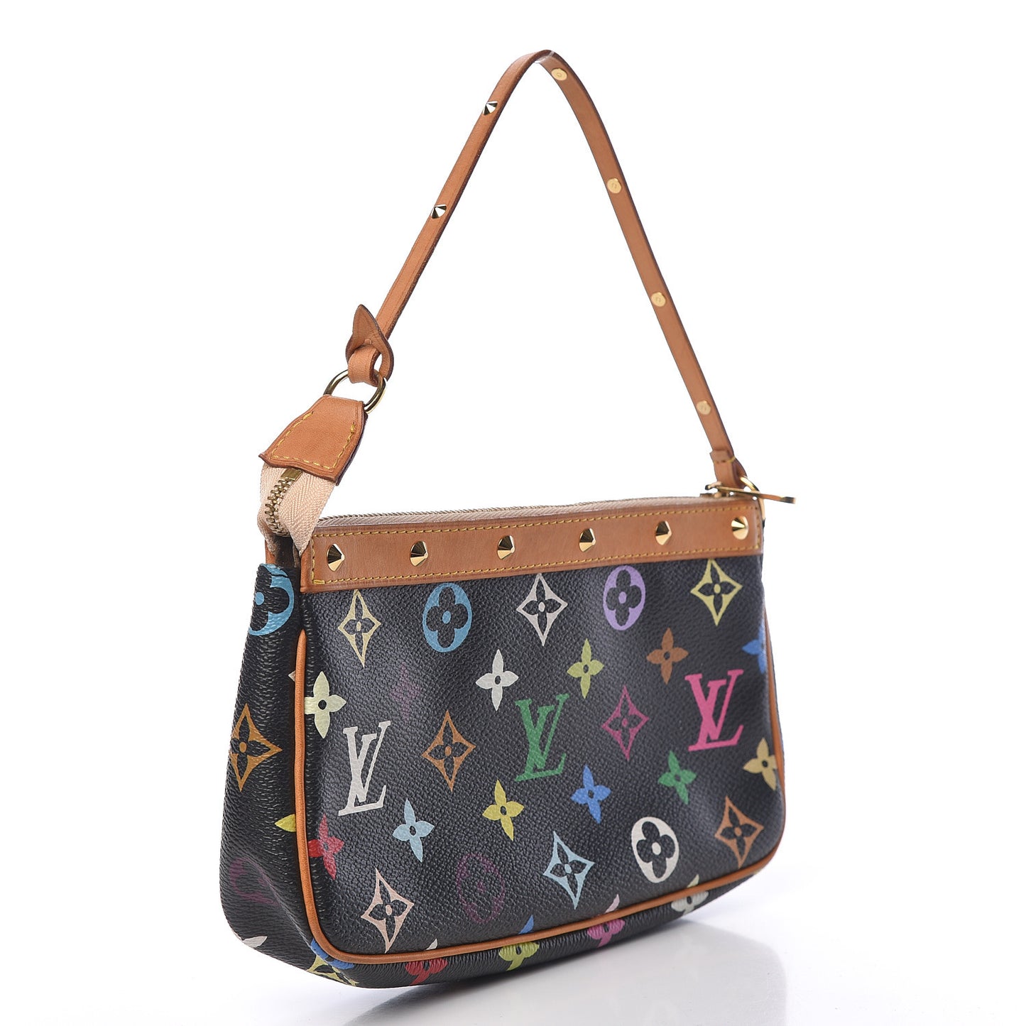 Monogram Multicolor Pochette Accessories Black
