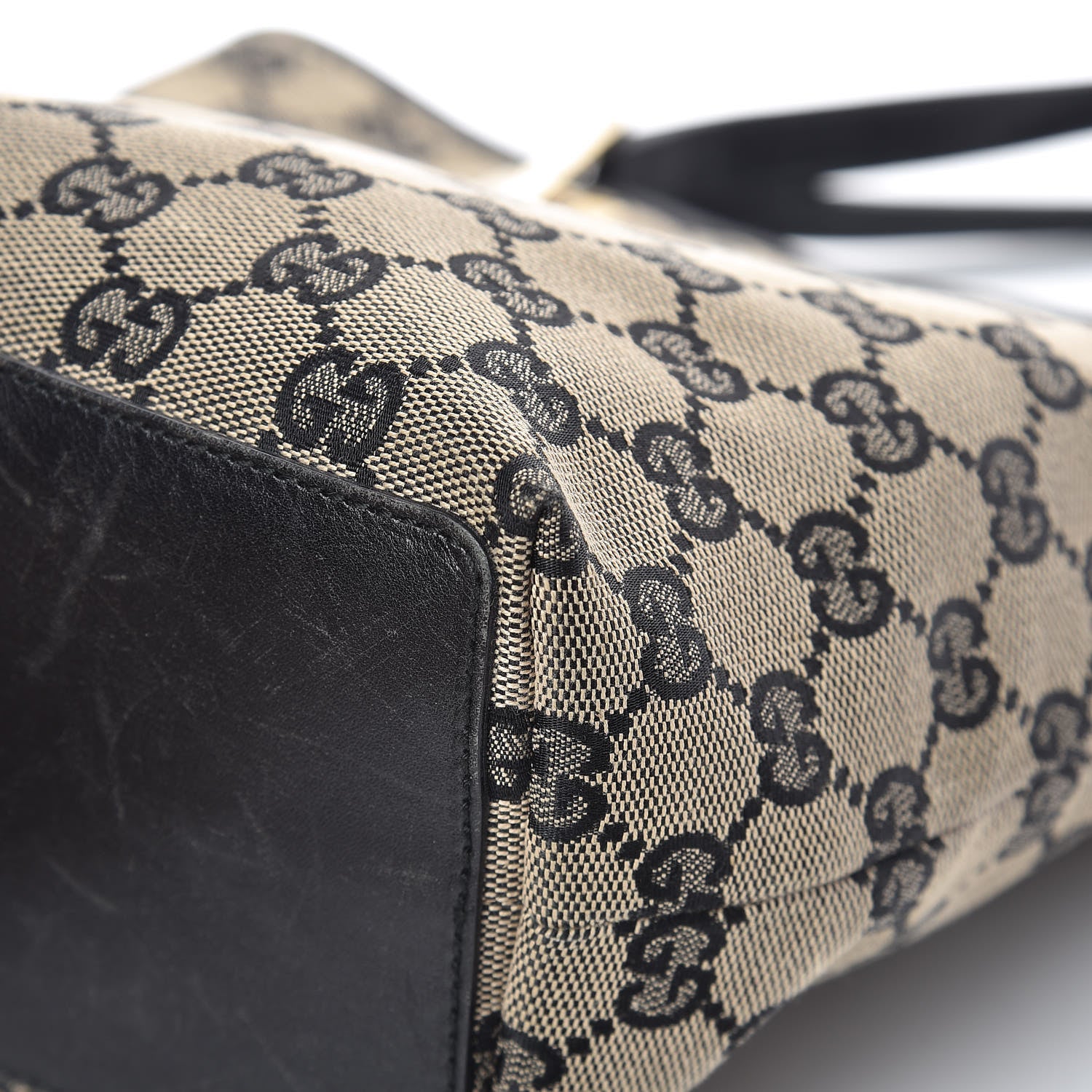 Gucci Monogram Small Bucket Tote Black 14 of 20
