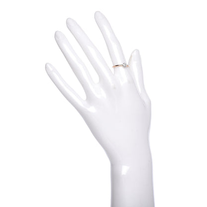 Tiffany 18K Rose Gold Platinum Diamond .16ct Bezet Ring 49 5 2 of 6