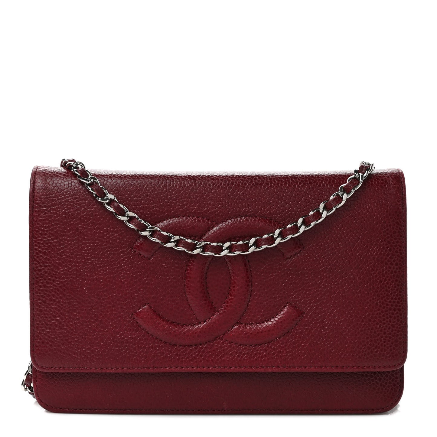 Caviar Timeless CC Wallet on Chain WOC Dark Red