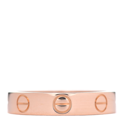Cartier 18K Pink Gold 3.5mm LOVE Wedding Band Ring 48 4.5 3 of 4