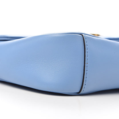 Gucci Calfskin Matelasse Mini GG Marmont Shoulder Bag Clear Sky Blue 8 of 11