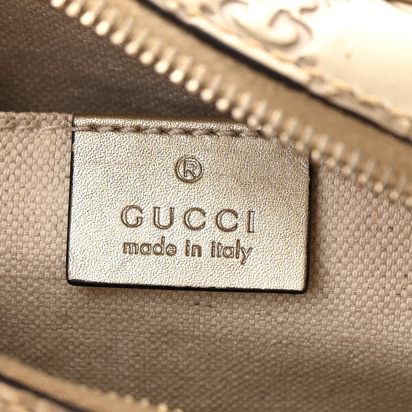 Guccissima Mini Bree Messenger Bag Gold