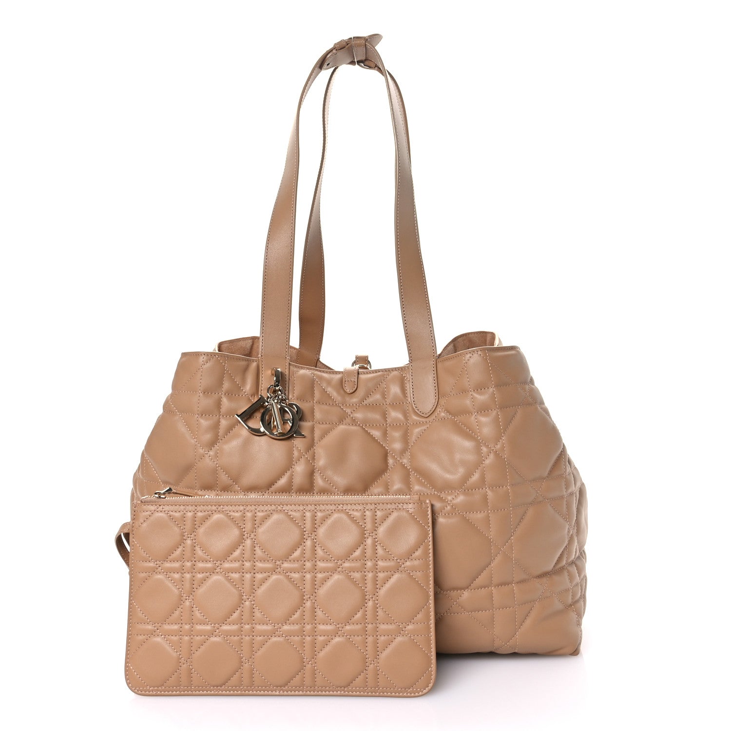 Christian Dior Calfskin Macrocannage Large Toujours Tan 3 of 13