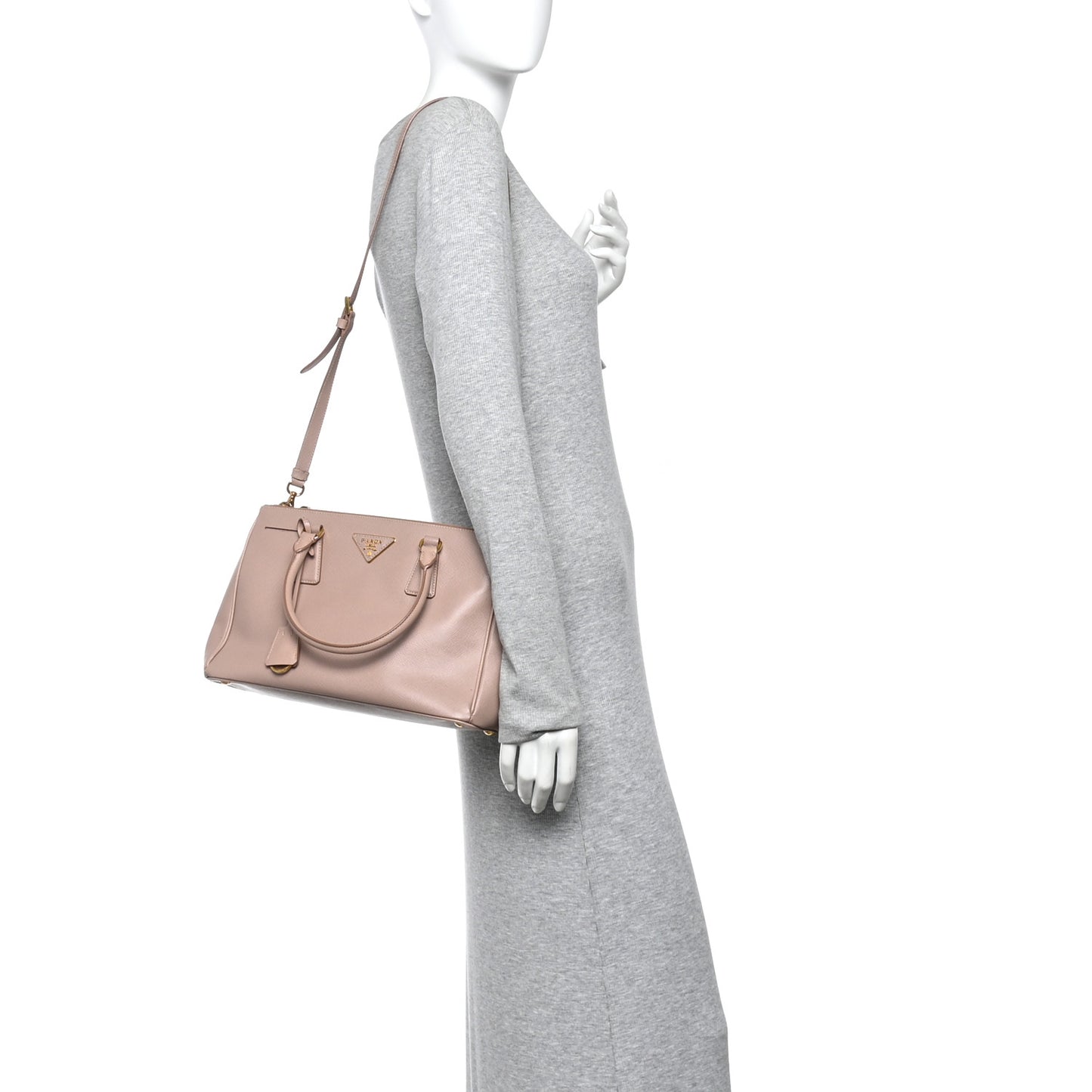 Saffiano Small Galleria Double Zip Tote Cammeo