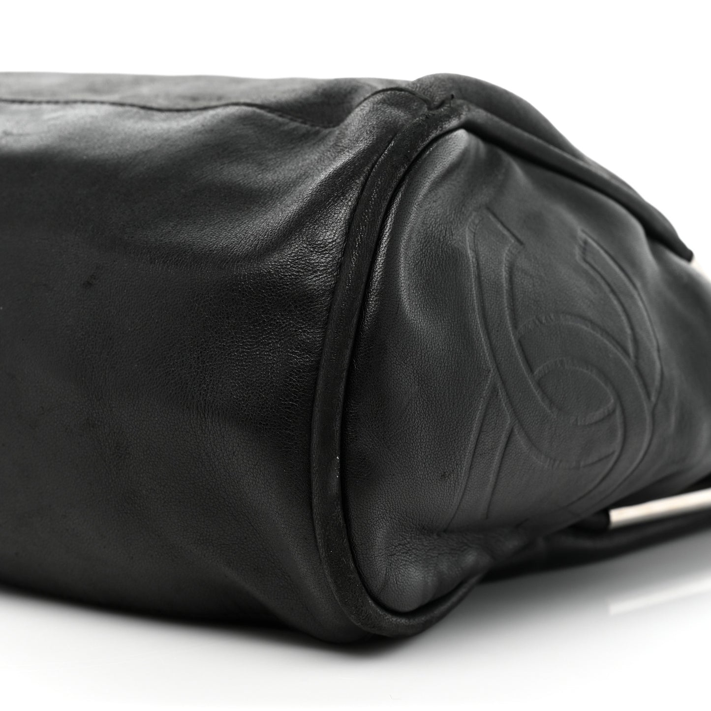 Lambskin Large Ultimate Soft Tote Black