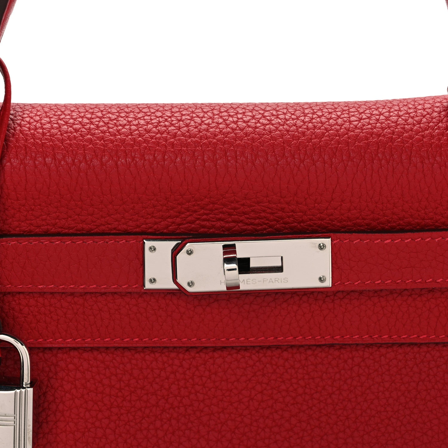 Hermes Togo Kelly Retourne 28 Rouge Casaque 8 of 10