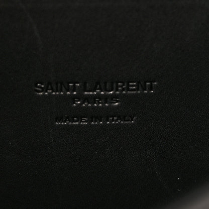 Saint Laurent Smooth Calfskin Monogram Medium Kaia Satchel Black 7 of 18