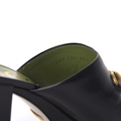 Gucci Granada Kid Houdan Platform Slide Sandals 36.5 Black 8 of 9