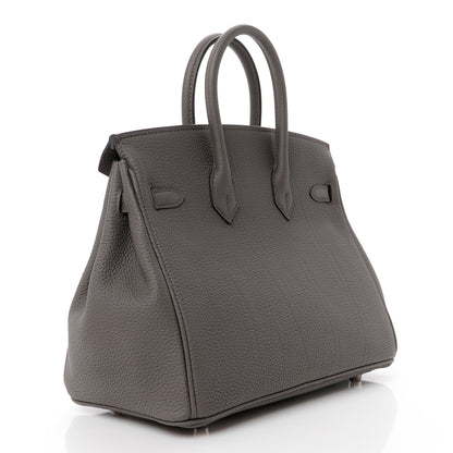 Hermes Togo Birkin 25 Etain 3 of 12