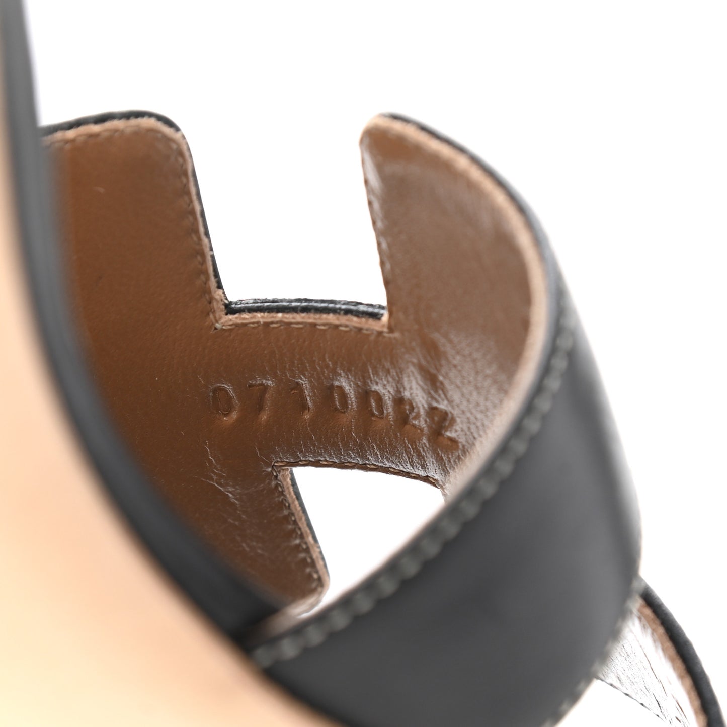 Calfskin Oasis Sandals 38 Black