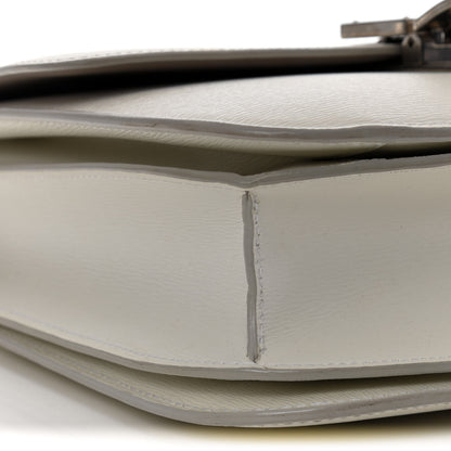 Celine Liege Calfskin Medium Classic Box Flap Bag White 7 of 12