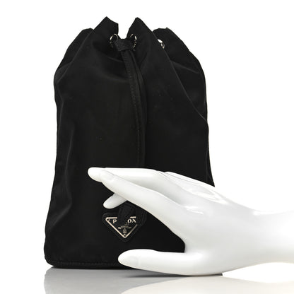 Prada Nylon Vela Drawstring Pouch Black 2 of 9