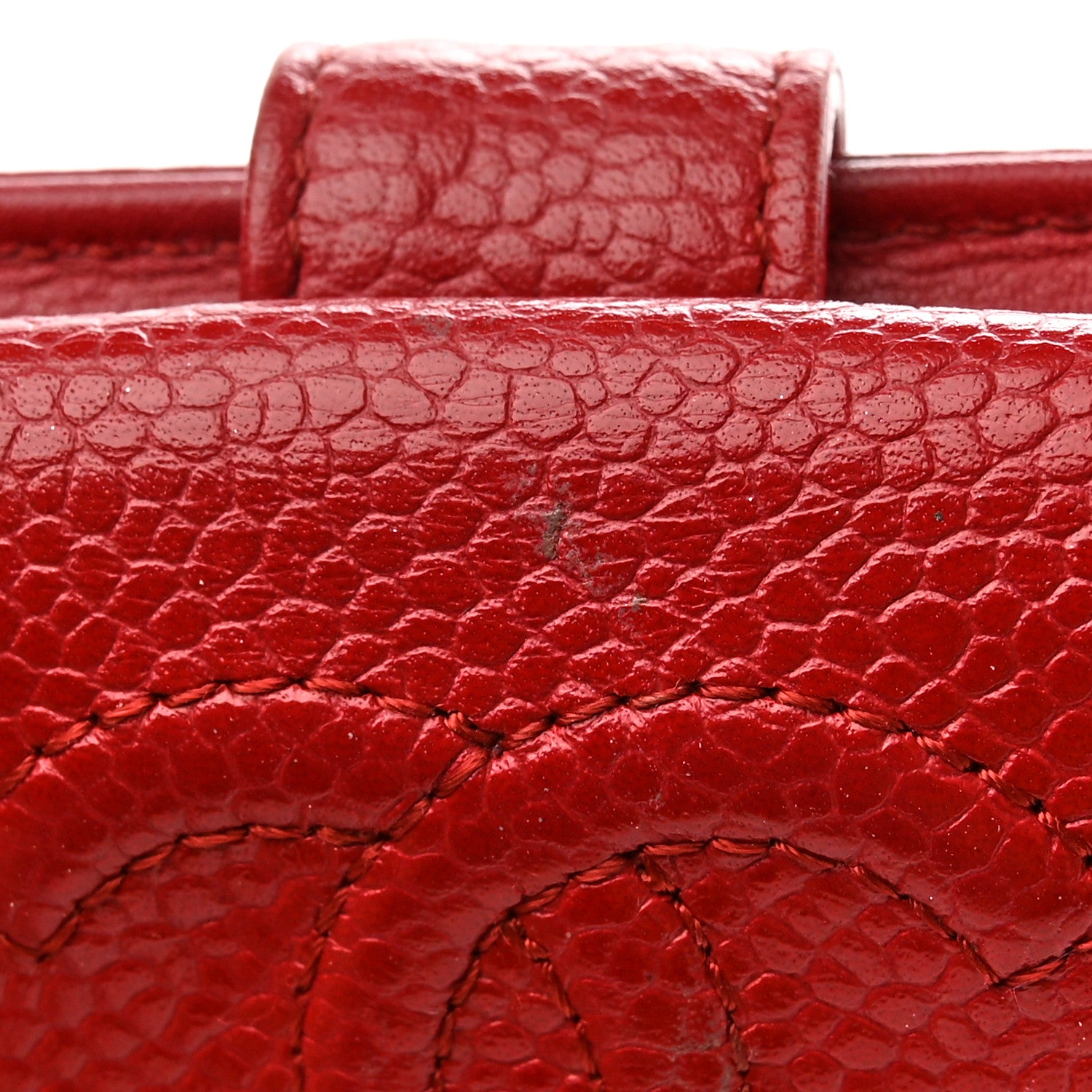 Chanel Caviar Timeless CC Compact Flap Wallet Dark Red 14 of 14