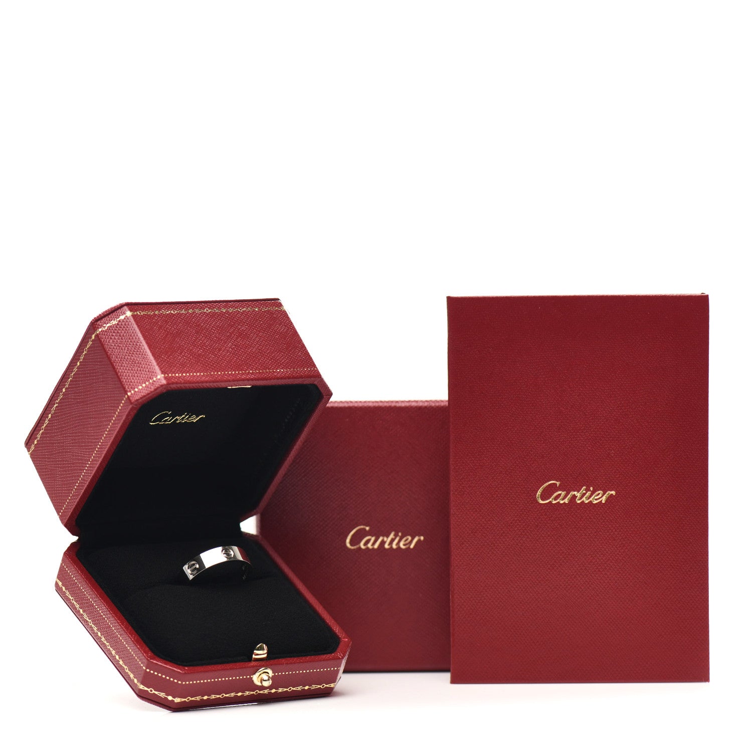 Cartier 18K White Gold 5.5mm LOVE Ring 65 11 5 of 5