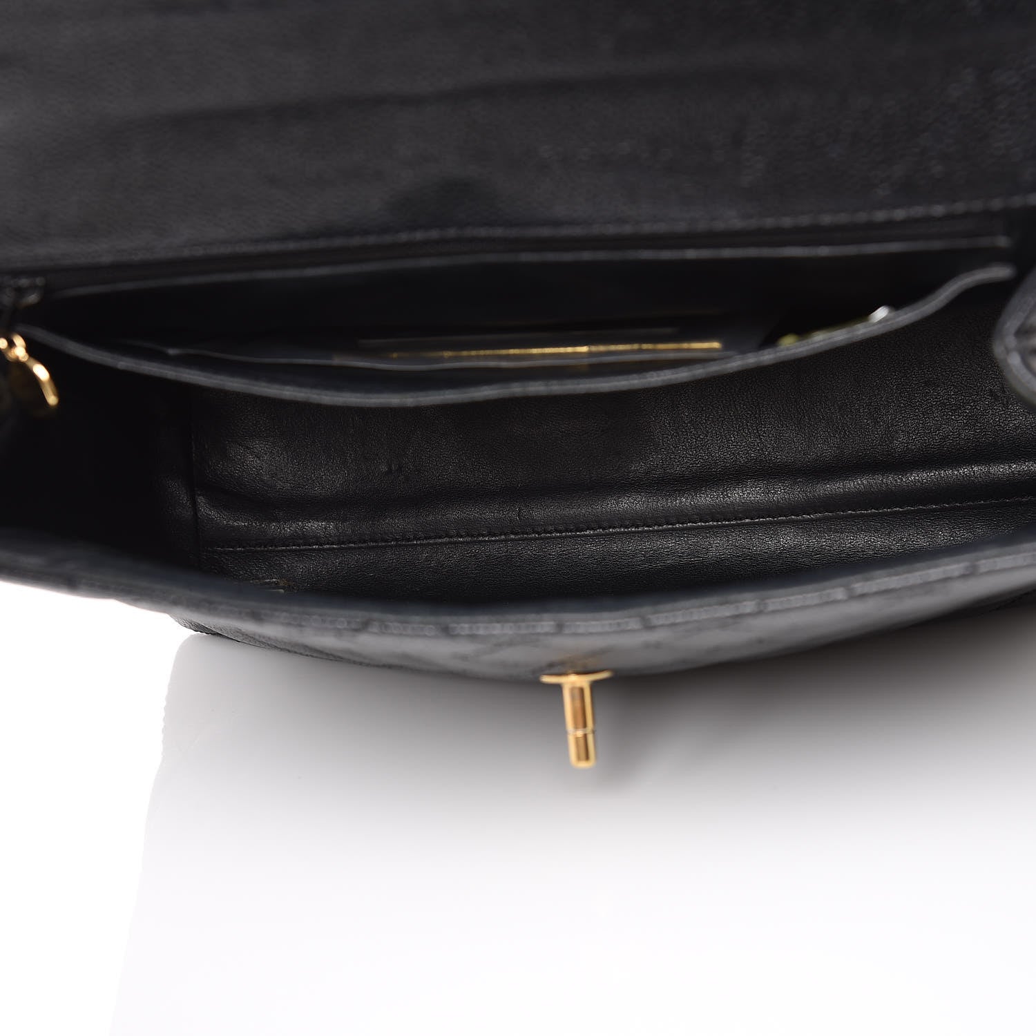 Chanel Caviar Quilted Jumbo Kelly Flap Black 5 of 15