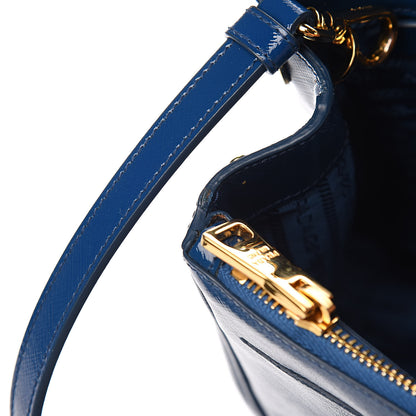 Prada Saffiano Vernice Medium Galleria Double Zip Tote Ottanio 9 of 16