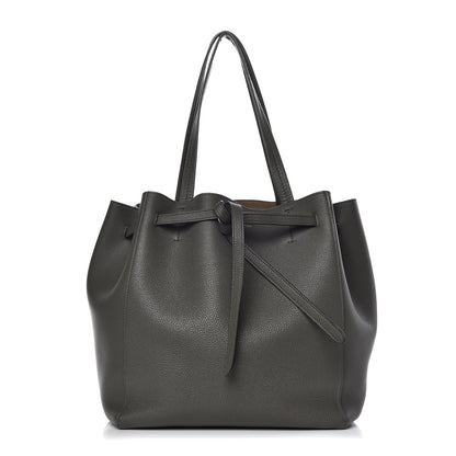 Celine Soft Grained Calfskin Small Belt Cabas Phantom Stone 1 of 9