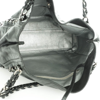Chanel Glazed Caviar Modern Chain Tote Black 5 of 7