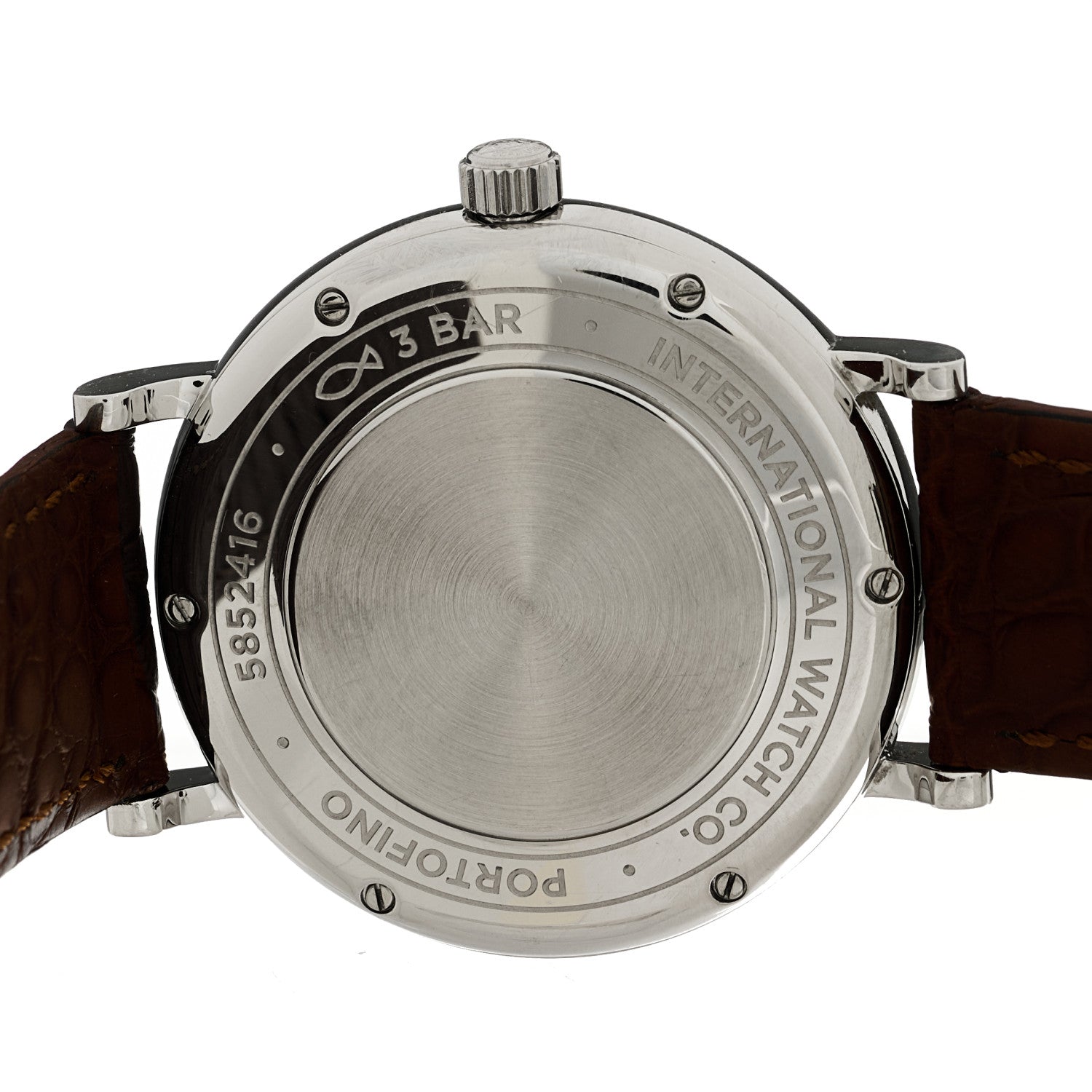 IWC Stainless Steel Crocodile Diamond 37mm Portofino Automatic Watch IW458101 4 of 4