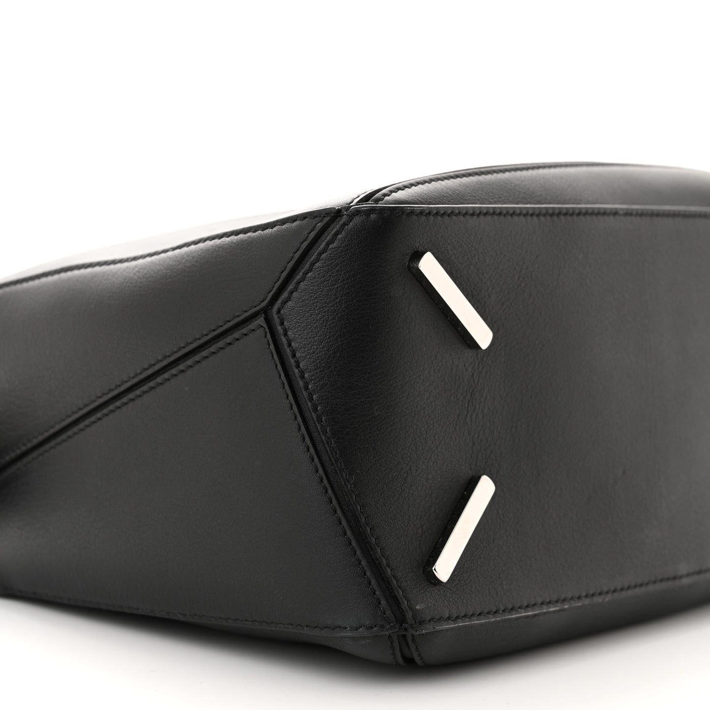 Calfskin Medium Puzzle Bag Black