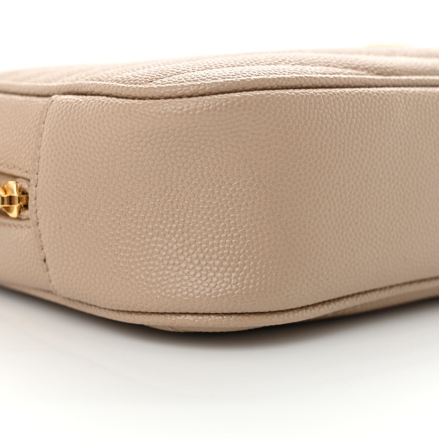 Saint Laurent Grain De Poudre Matelasse Monogram Mini Lou Camera Bag Dark Beige 9 of 12