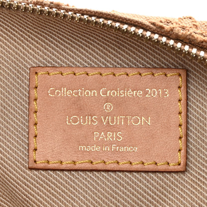 Louis Vuitton Denim Monogram Stone Speedy Bandouliere 35 Caramel 5 of 15