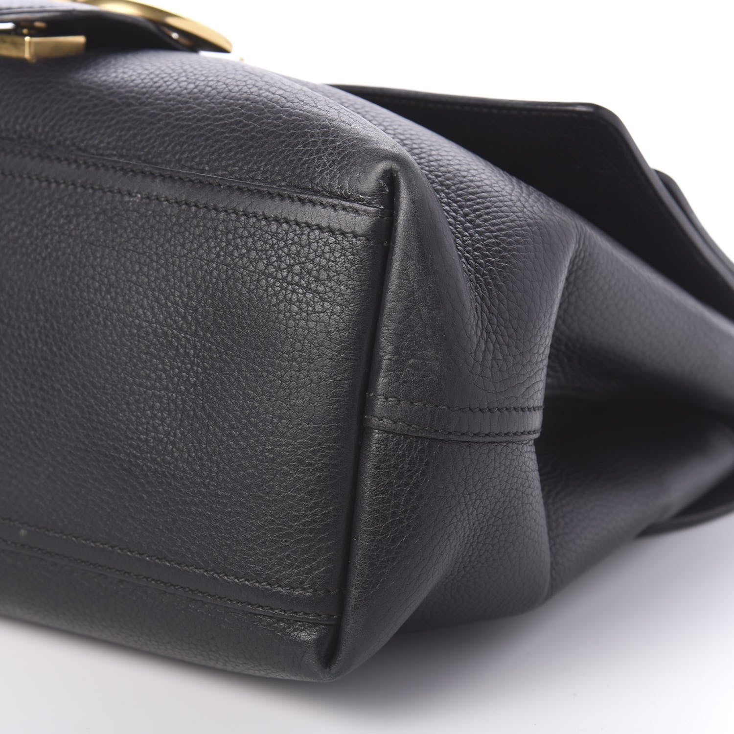 Gucci Calfskin Large GG Marmont Shoulder Bag Black 7 of 11