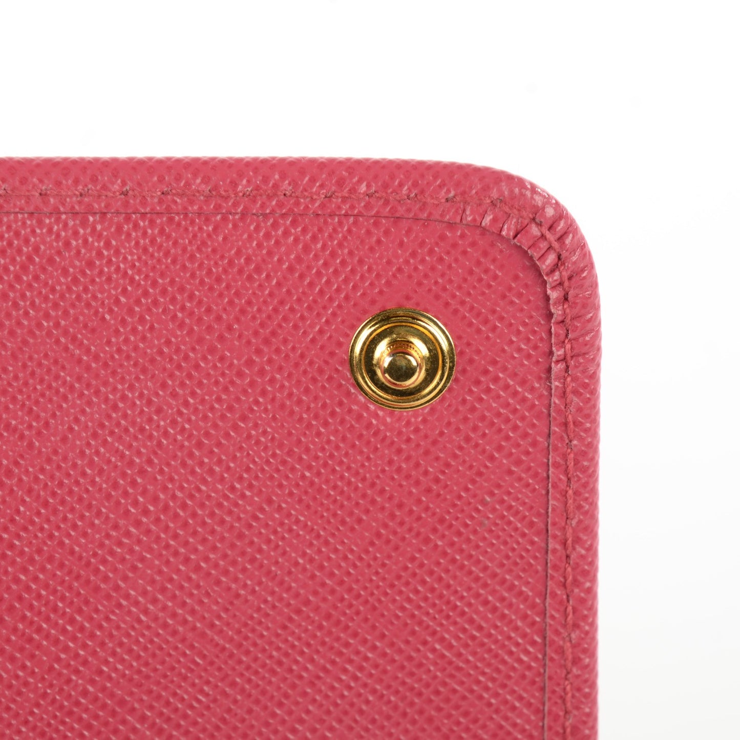 Saffiano Metal Large Chain Wallet Peonia