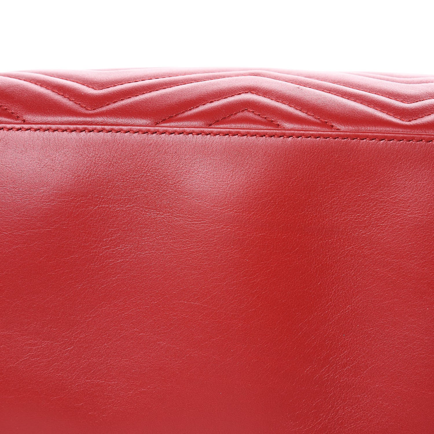 Gucci Calfskin Matelasse Medium GG Marmont Shoulder Tote Bag Hibiscus Red 10 of 10