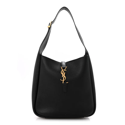 Saint Laurent Smooth Calfskin Small Le 5 A 7 Soft Hobo Black 1 of 10