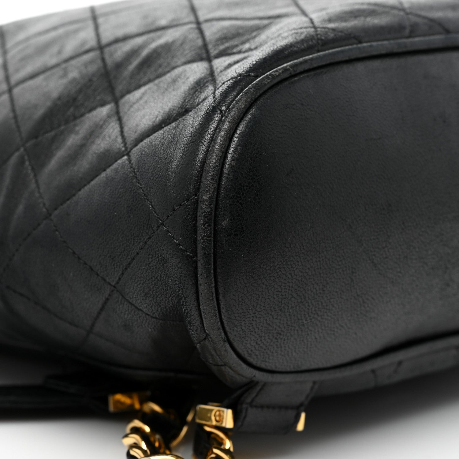 Chanel Lambskin Quilted CC Backpack Black 8 of 11