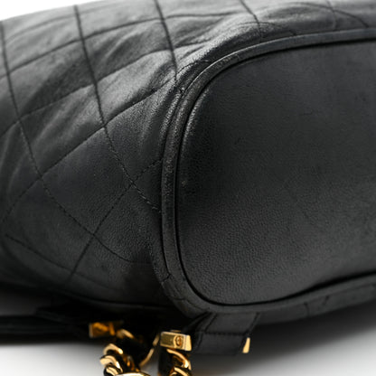 Chanel Lambskin Quilted CC Backpack Black 8 of 11