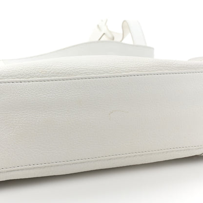 Balenciaga Chevre Silver Metallic Edge Hardware S City White 17 of 17