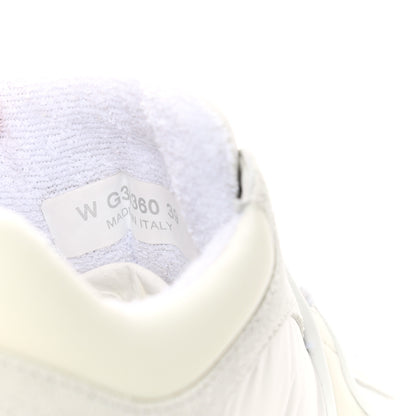 Chanel Suede Calfskin Fabric CC Sneakers 39 White 8 of 11