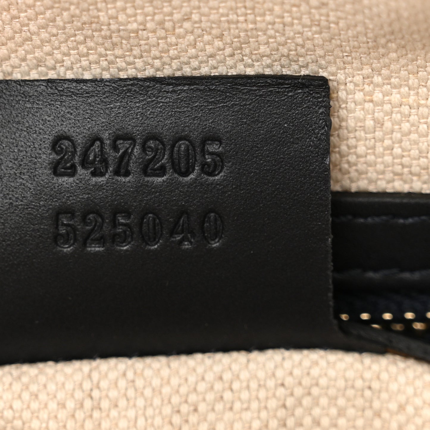 Monogram Selleria Calfskin Vintage Web Medium Boston Beige Blue