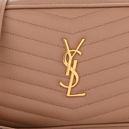 Saint Laurent Grain De Poudre Matelasse Monogram Mini Lou Camera Bag Vintage Peach 8 of 10