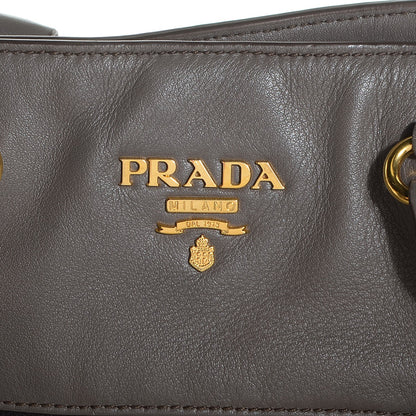 Prada Soft Calf Zipper Detail Tote Bambu 2 of 11