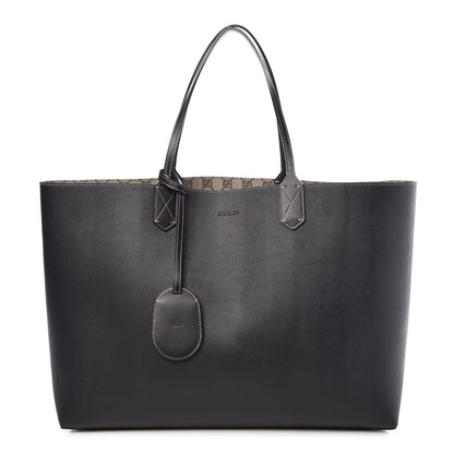 Gucci GG Supreme Monogram Large Reversible Tote Beige Black 2 of 20