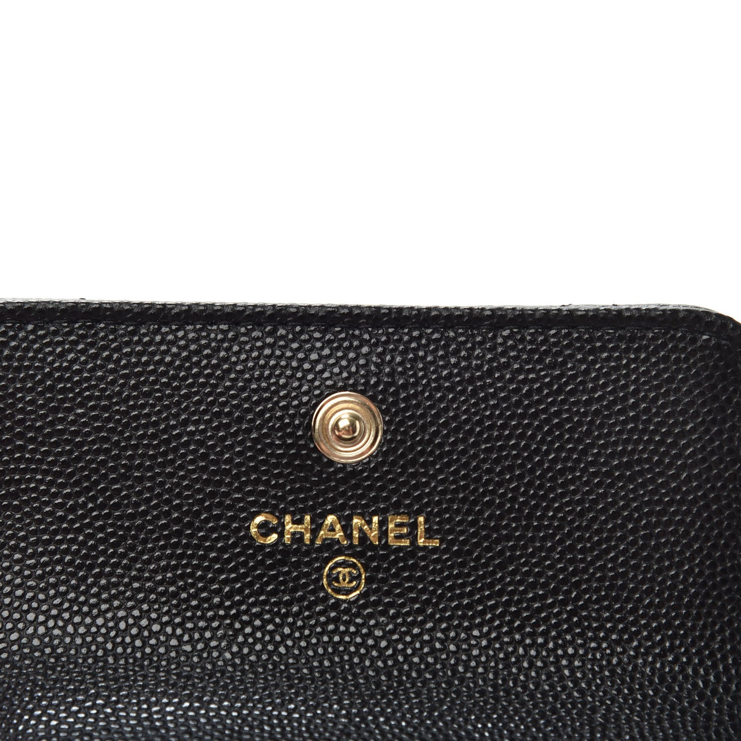 Chanel Caviar Quilted Pearl Card Holder On Chain Black 6 of 9