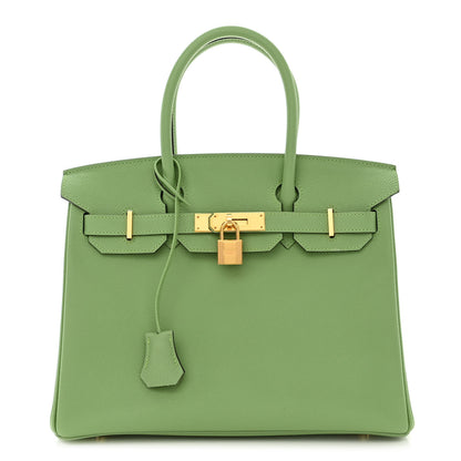 Hermes Epsom BIRKIN 30 Vert Criquet 1 of 15