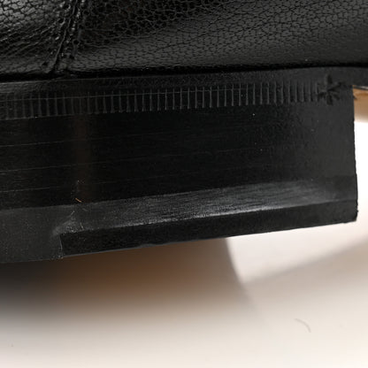 Gucci Goatskin Womens Horsebit Mid-Heel Loafers 38 Black 10 of 12