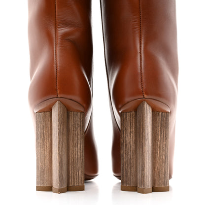 Louis Vuitton Calfskin Silhouette High Boots 36 Cognac 9 of 9