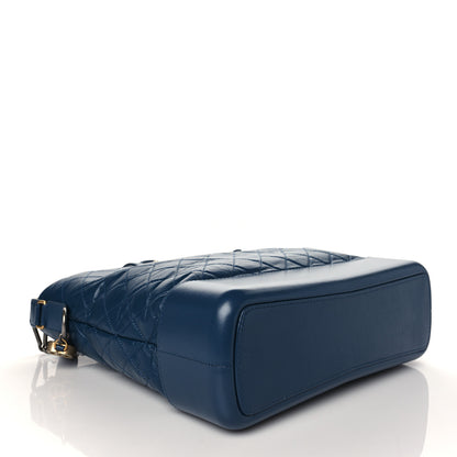 Chanel Aged Calfskin Quilted Large Gabrielle Shopping Tote Blue 4 of 10