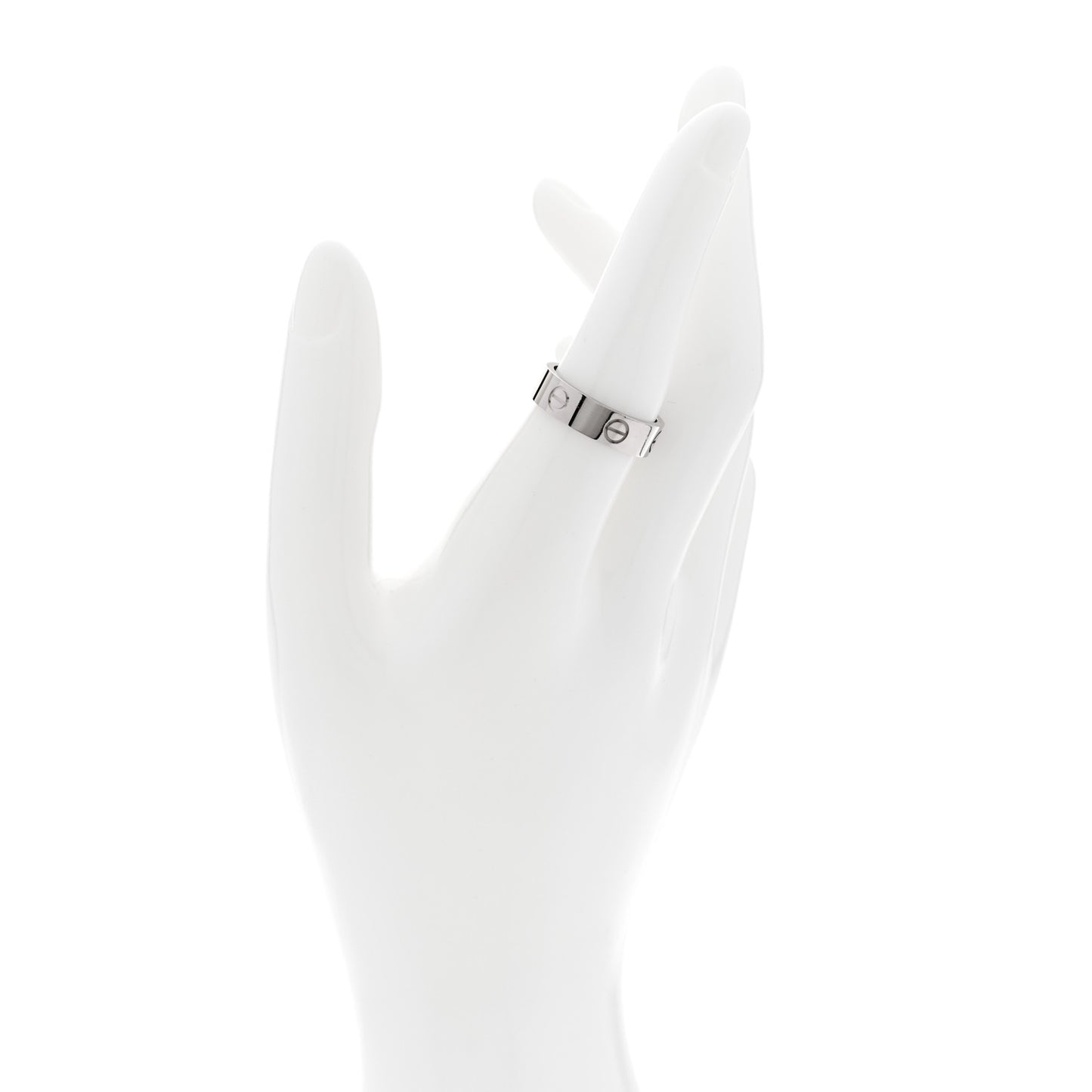 18K White Gold 5.5mm LOVE Ring 56 7.5